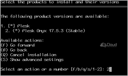 chwkb-plesk-install-select-version