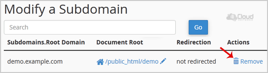 chwkb-subdomain-remove